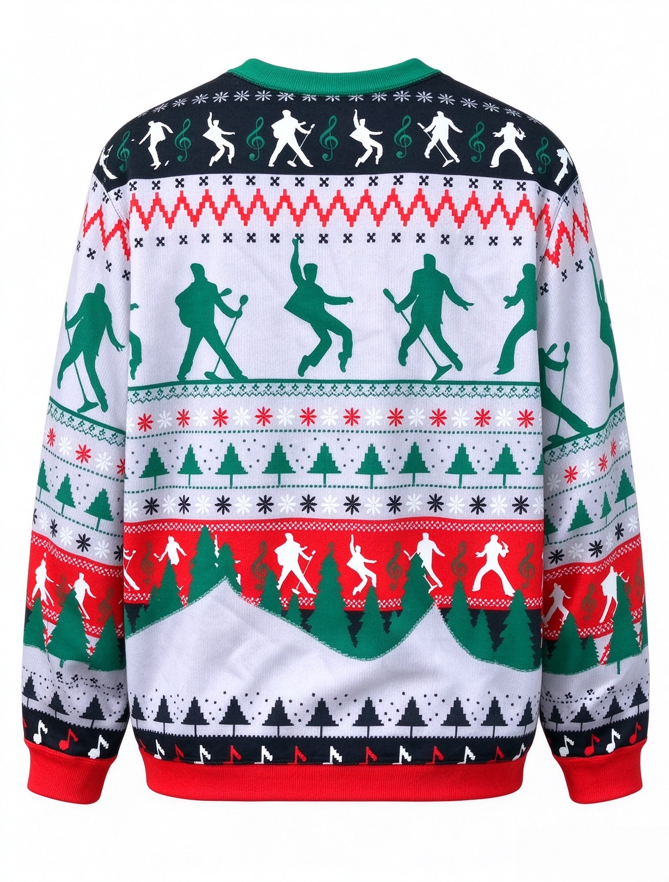 Santa & Elvis Presley ugly christmas sweater