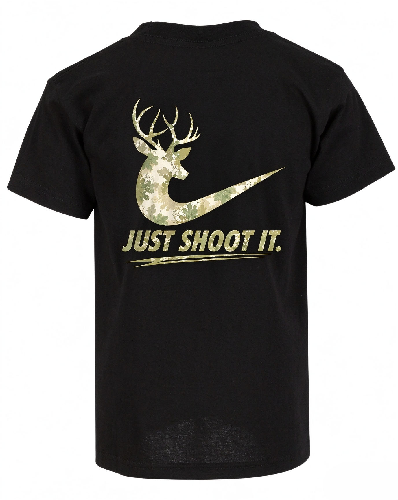 Just Shoot It Funny Camo Hunting T Shirt 