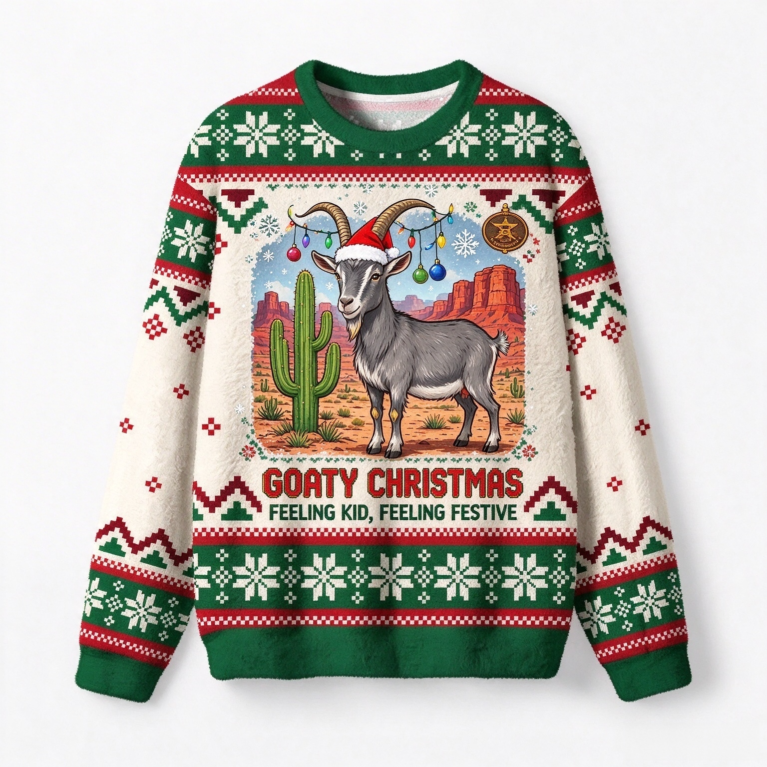 Cute Desert Animal Ugly Christmas Sweater
