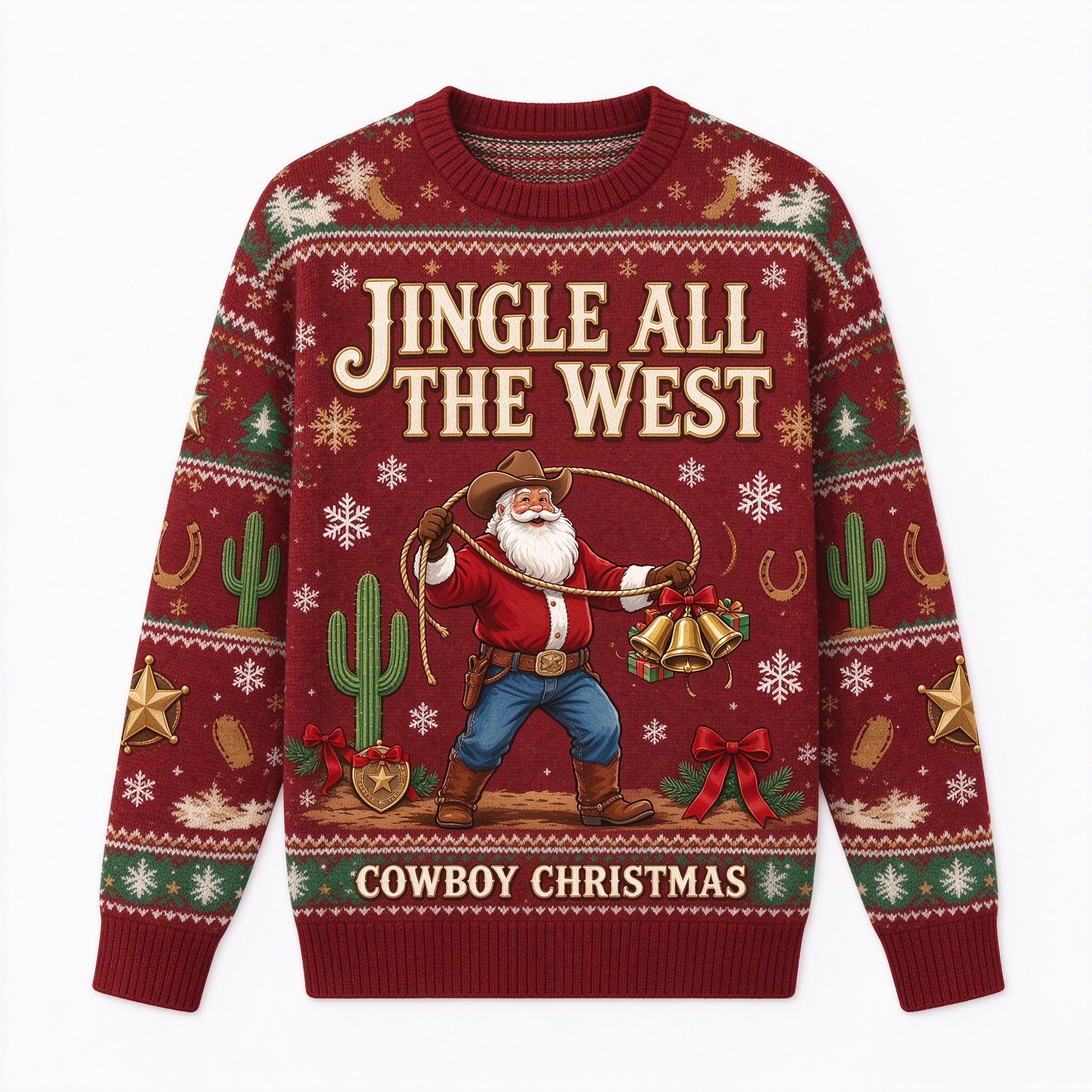 Western Ugly Christmas Sweater