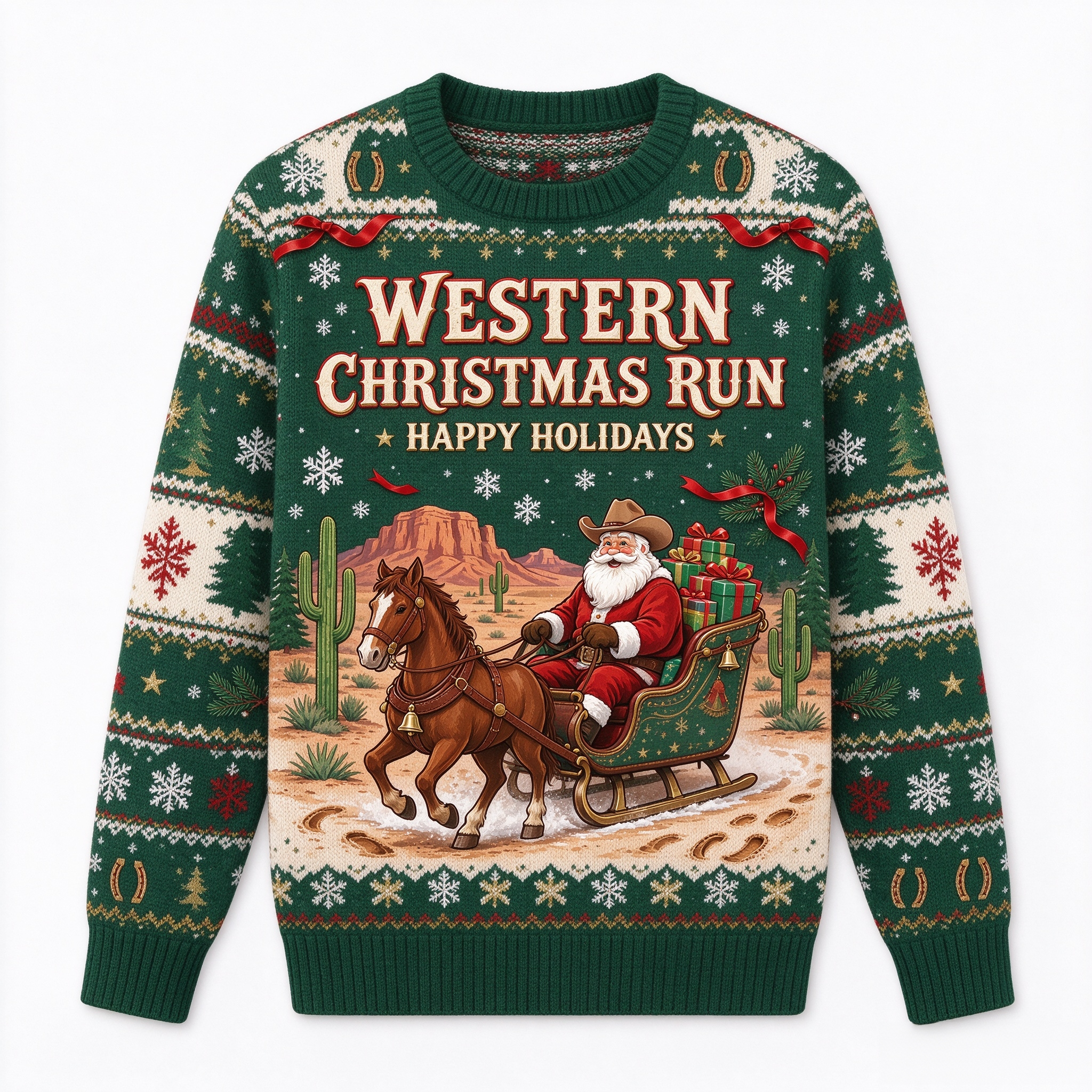 Western Ugly Christmas Sweater