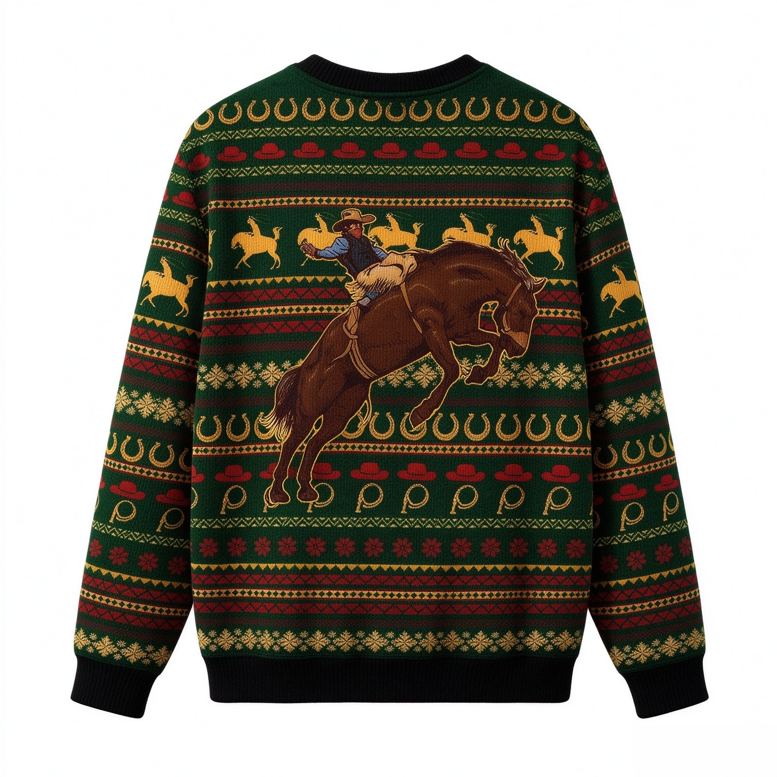 Amazing cowboy Christmas sweater
