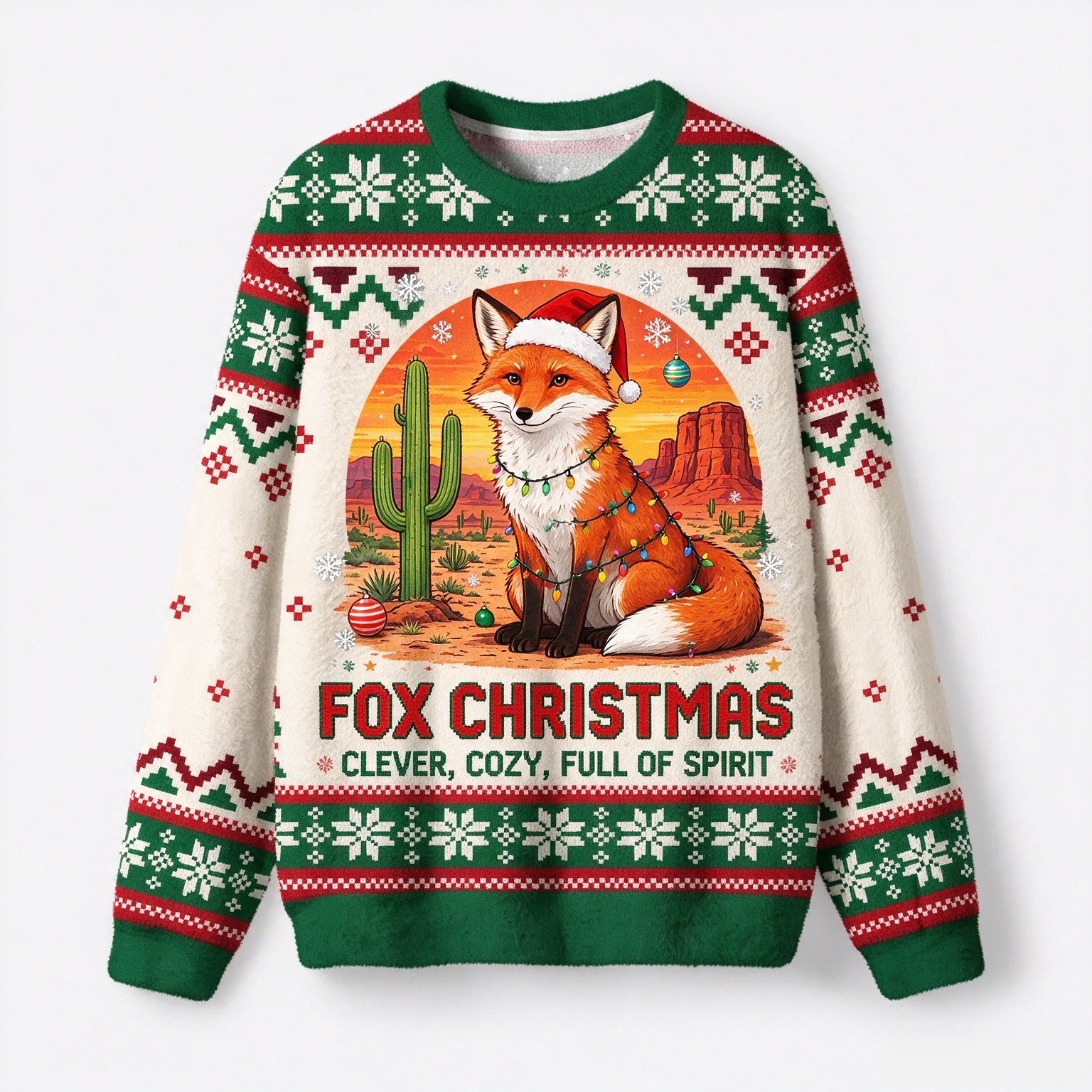 Cute Desert Animal Ugly Christmas Sweater