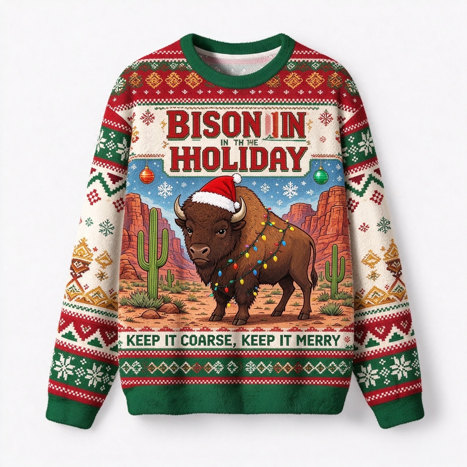 Cute Desert Animal Ugly Christmas Sweater
