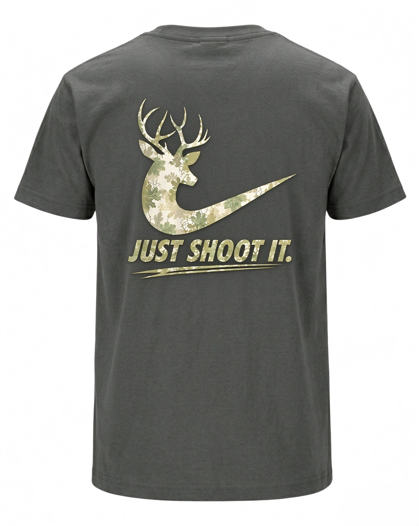 Just Shoot It Funny Camo Hunting T Shirt 