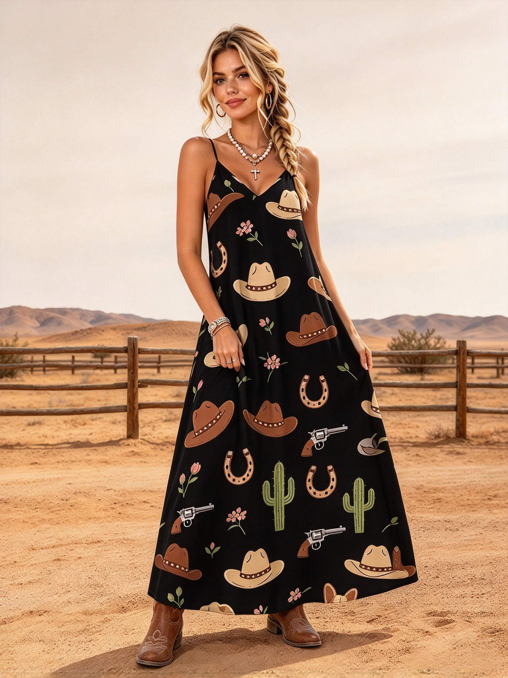 Midnight Outlaw Strapless Long Dress