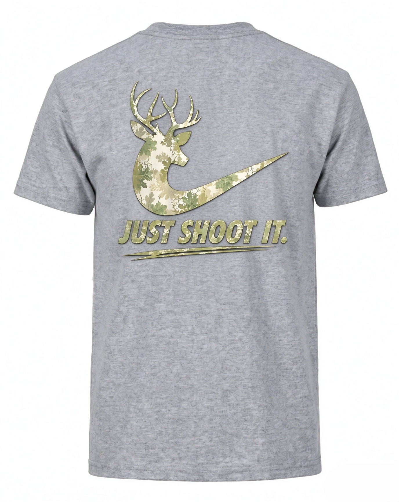 Just Shoot It Funny Camo Hunting T Shirt 