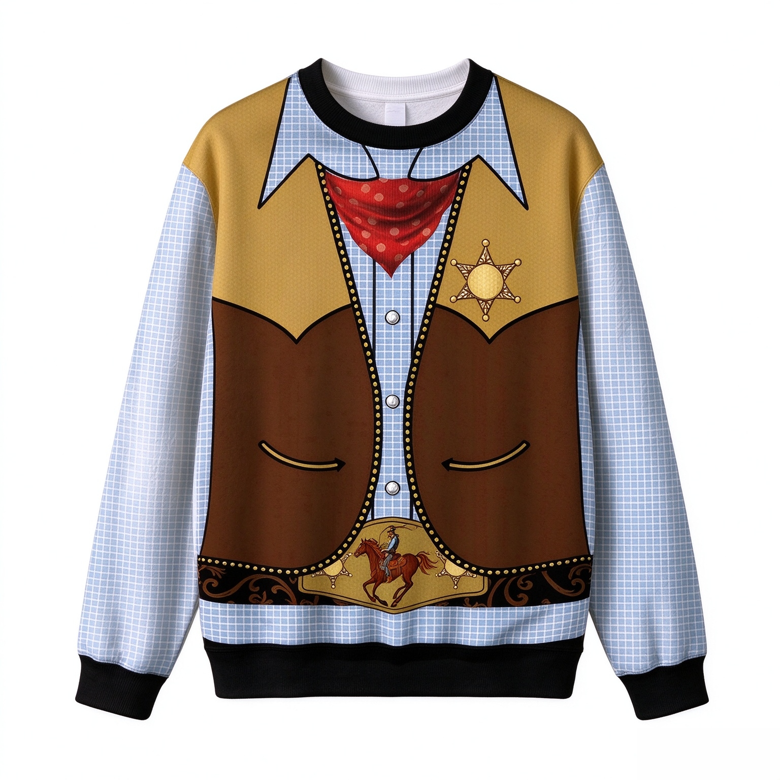 Cowboy Costume Christmas sweater