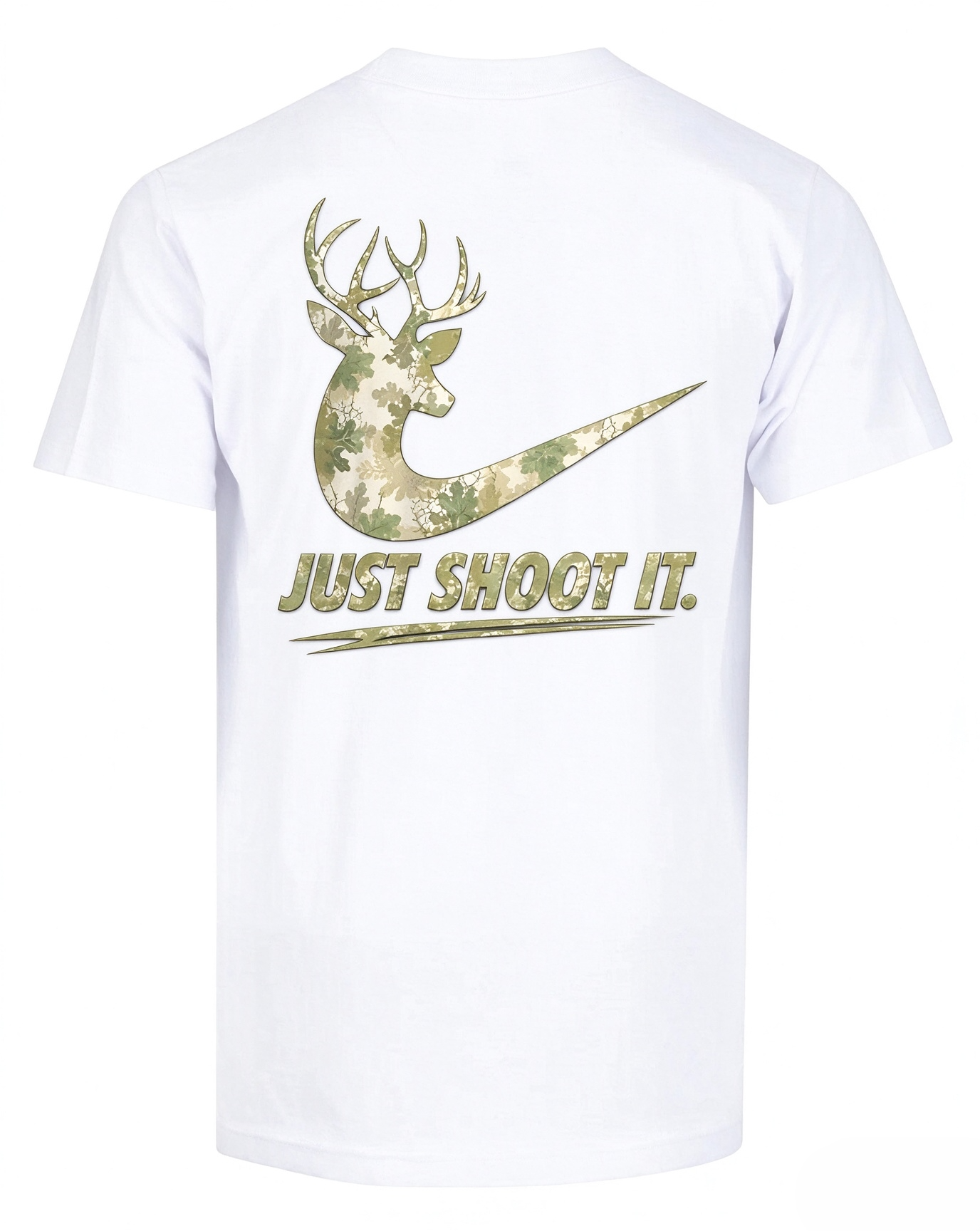 Just Shoot It Funny Camo Hunting T Shirt 