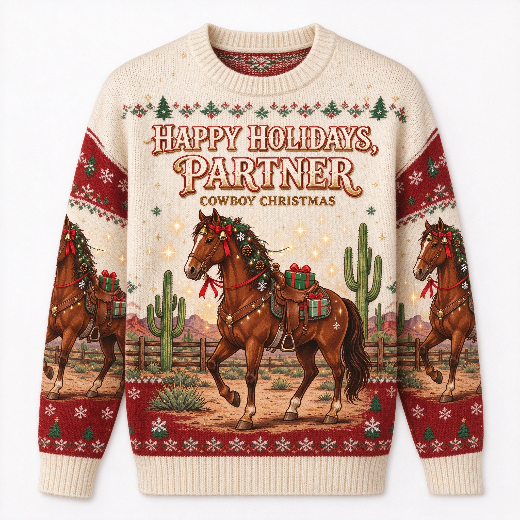 Western Ugly Christmas Sweater
