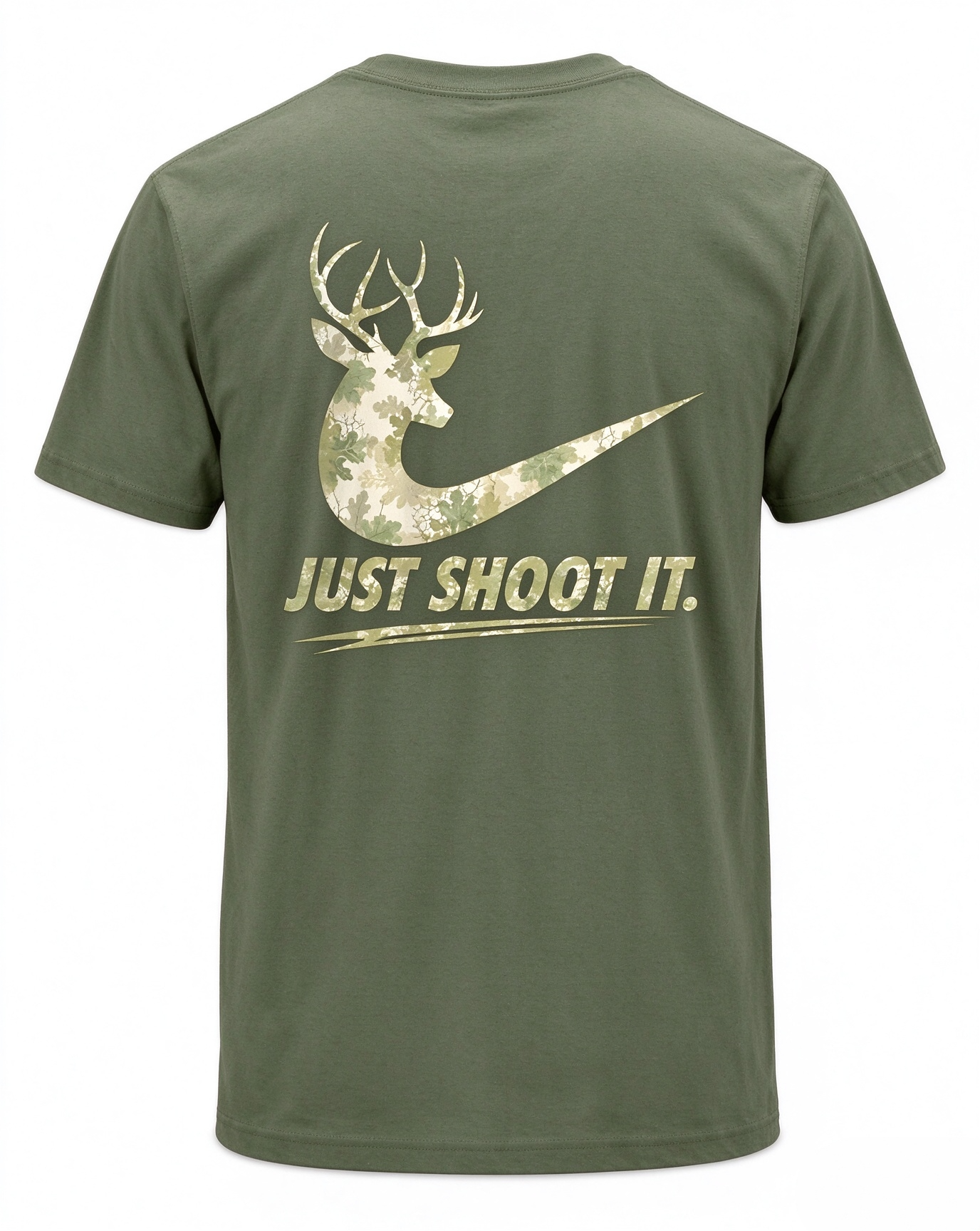 Just Shoot It Funny Camo Hunting T Shirt 