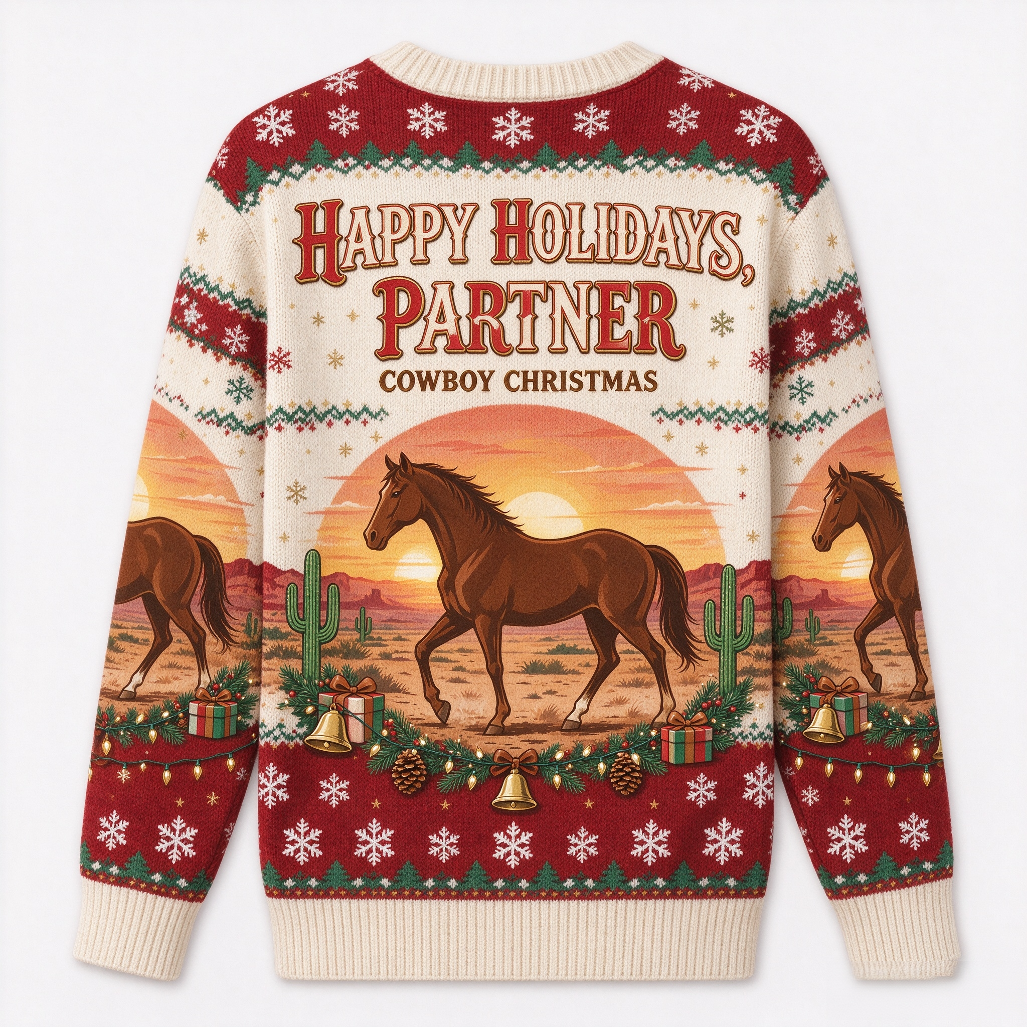 Western Ugly Christmas Sweater
