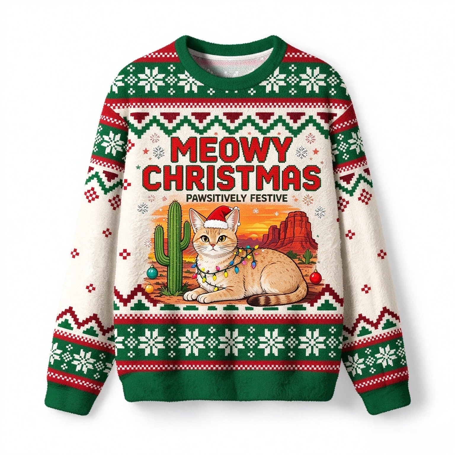 Cute Desert Animal Ugly Christmas Sweater