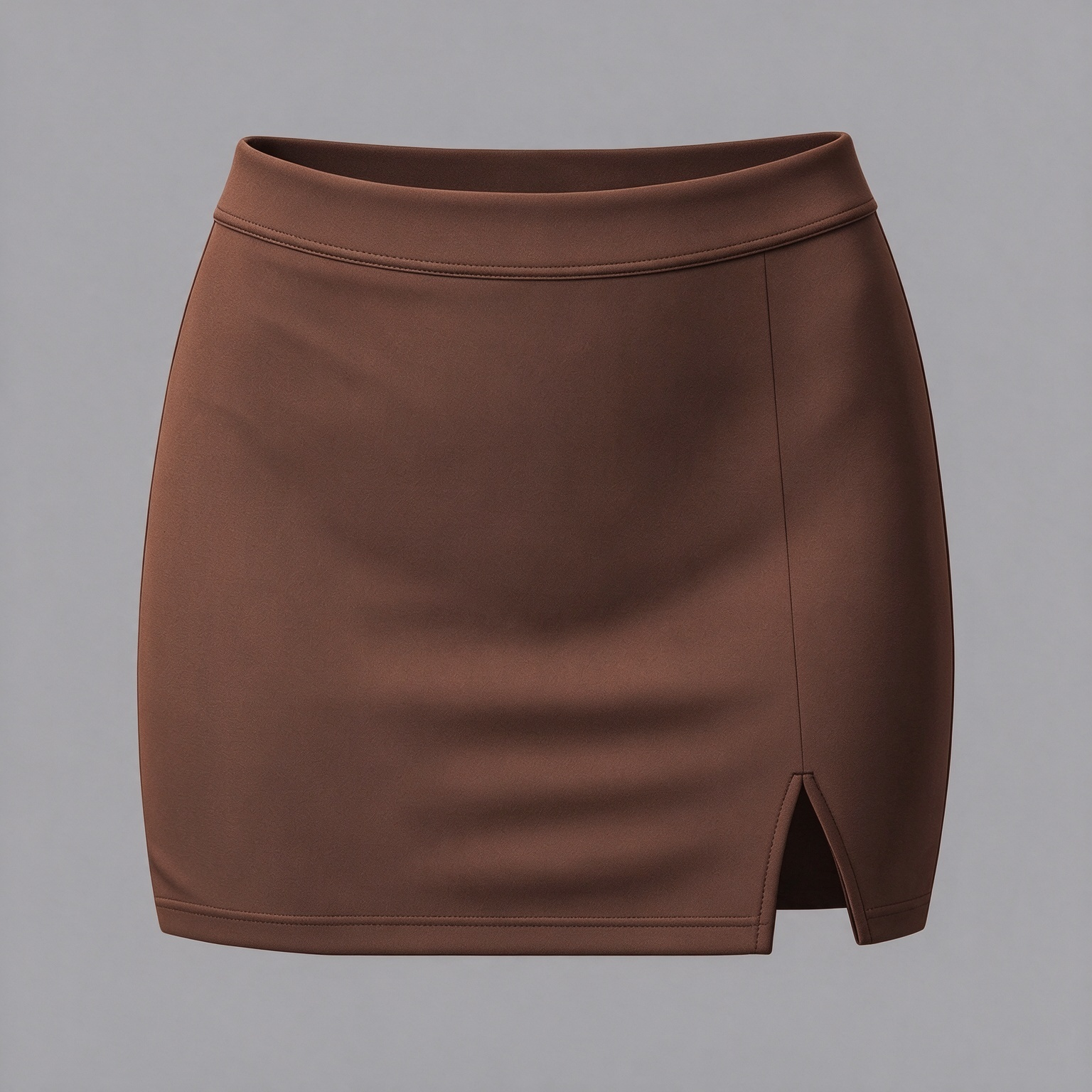 Vintage Western High Waist Skort with Front Side Slit