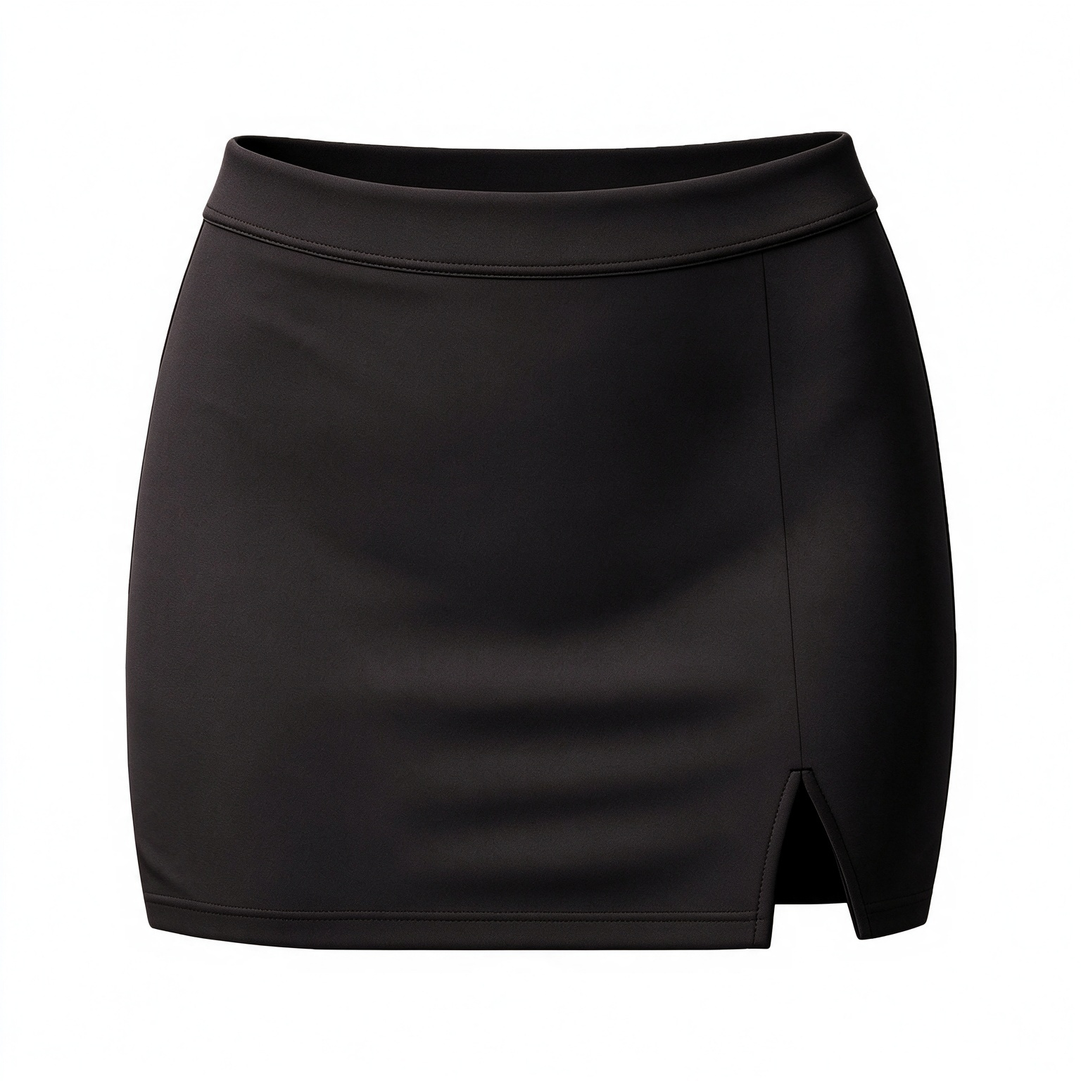 Vintage Western High Waist Skort with Front Side Slit