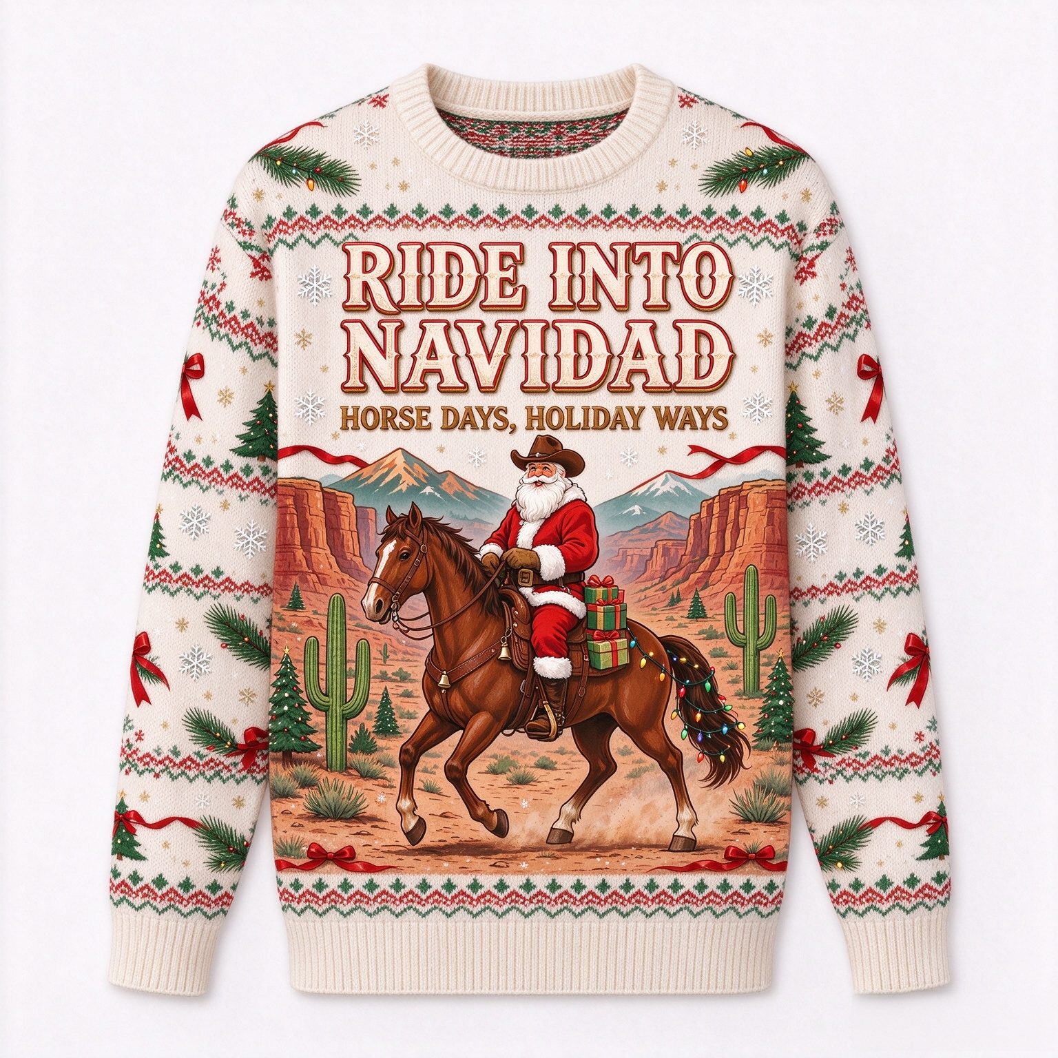 Western Ugly Christmas Sweater