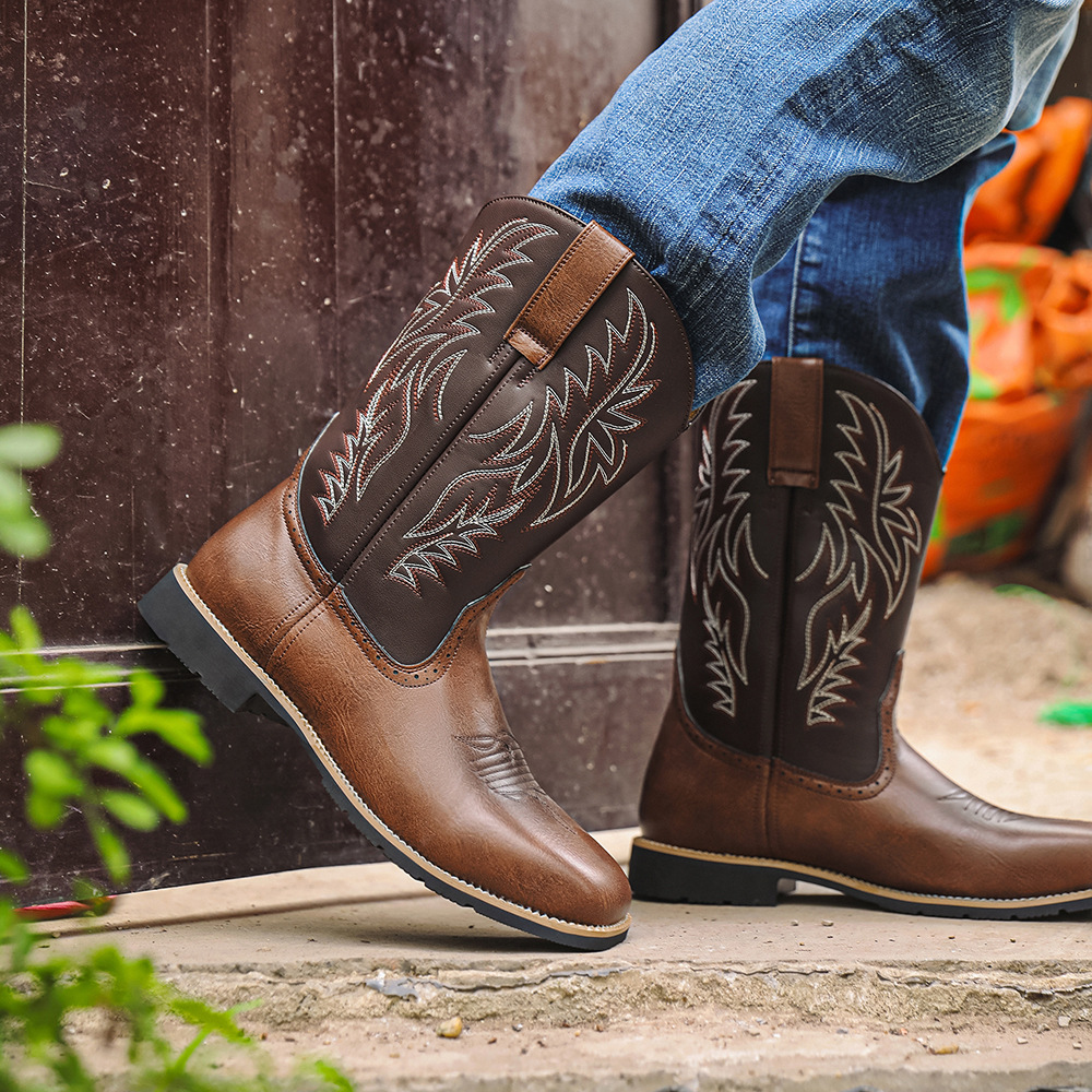 Men's Leather Cowboy Boot 