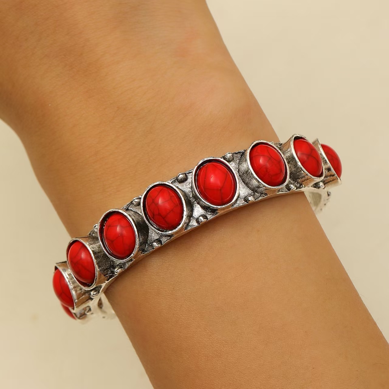 Western Bracelets for Women Boho Stack Turquoise Bracelets Cowboy Cowgirl Western Rodeo Jewelry