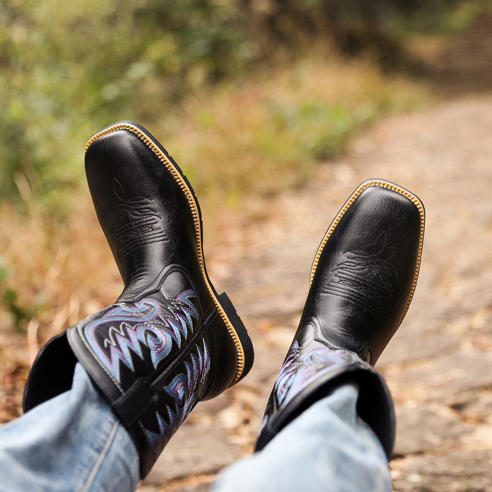 Men's Leather Cowboy Boot 