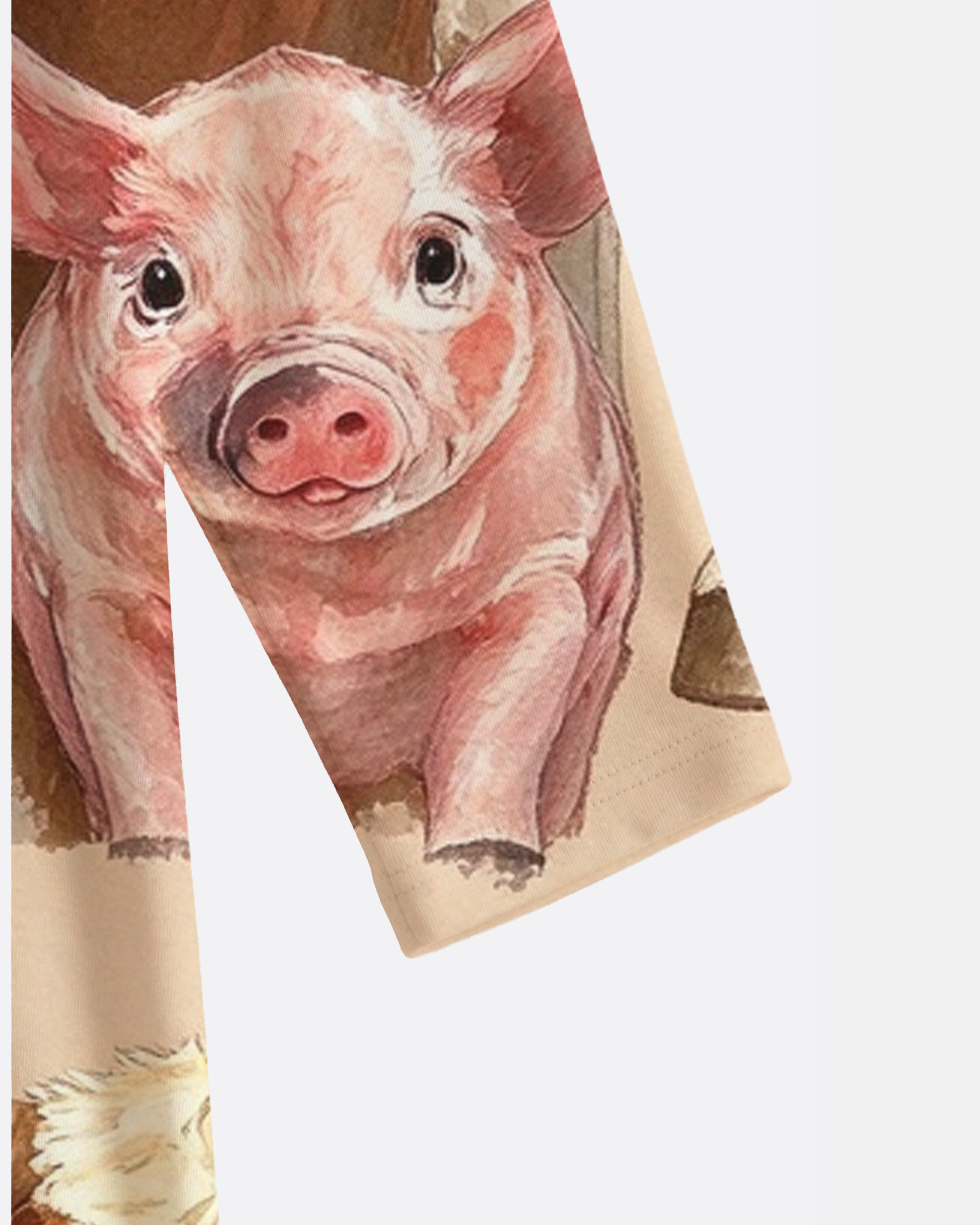 Dairy Cow Horse Cattle Group Western V-Neck Printed Dress | Allover Print