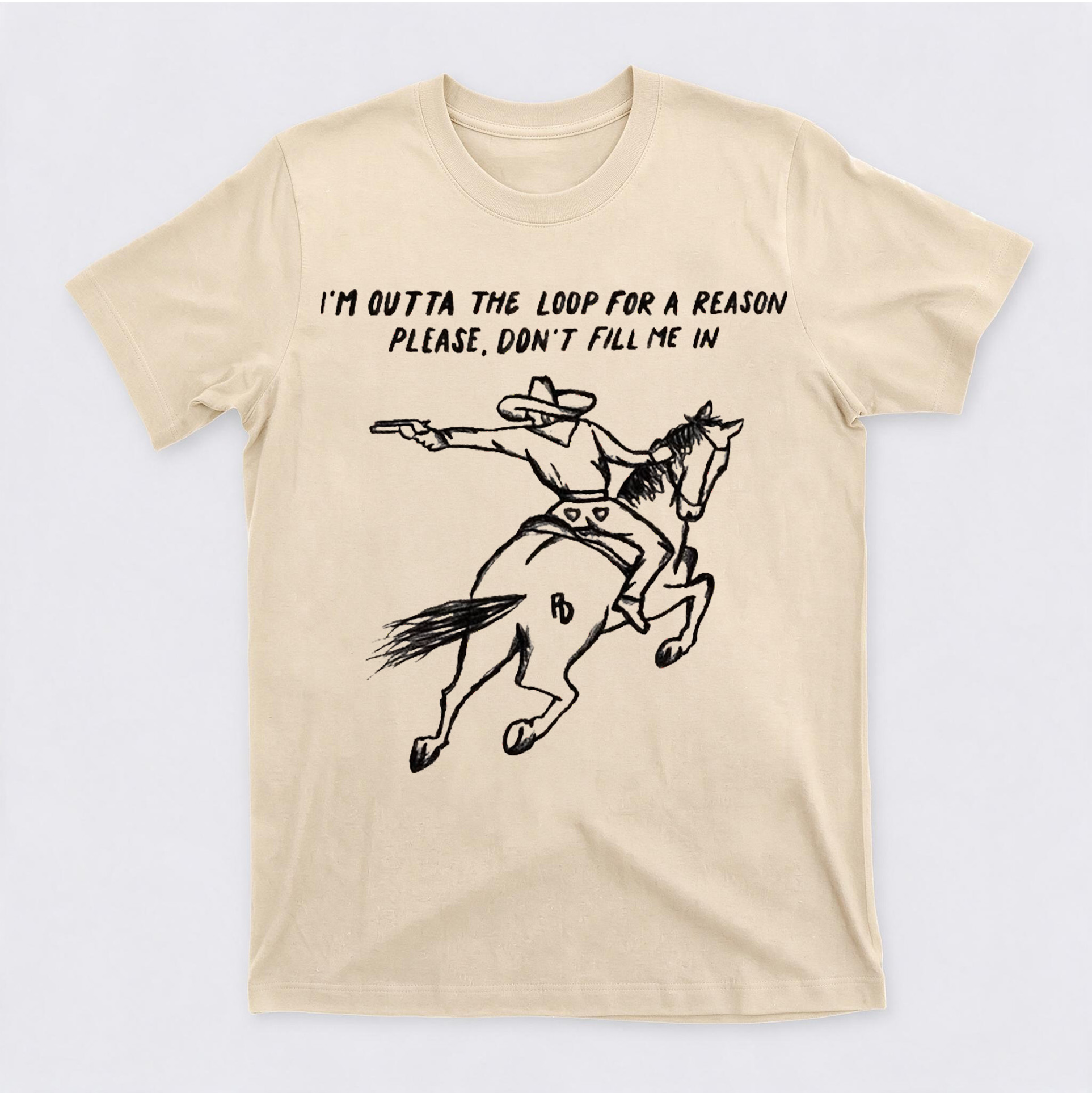 Western Outta The Loop Graphic Crewneck Short Sleeve T-Shirt