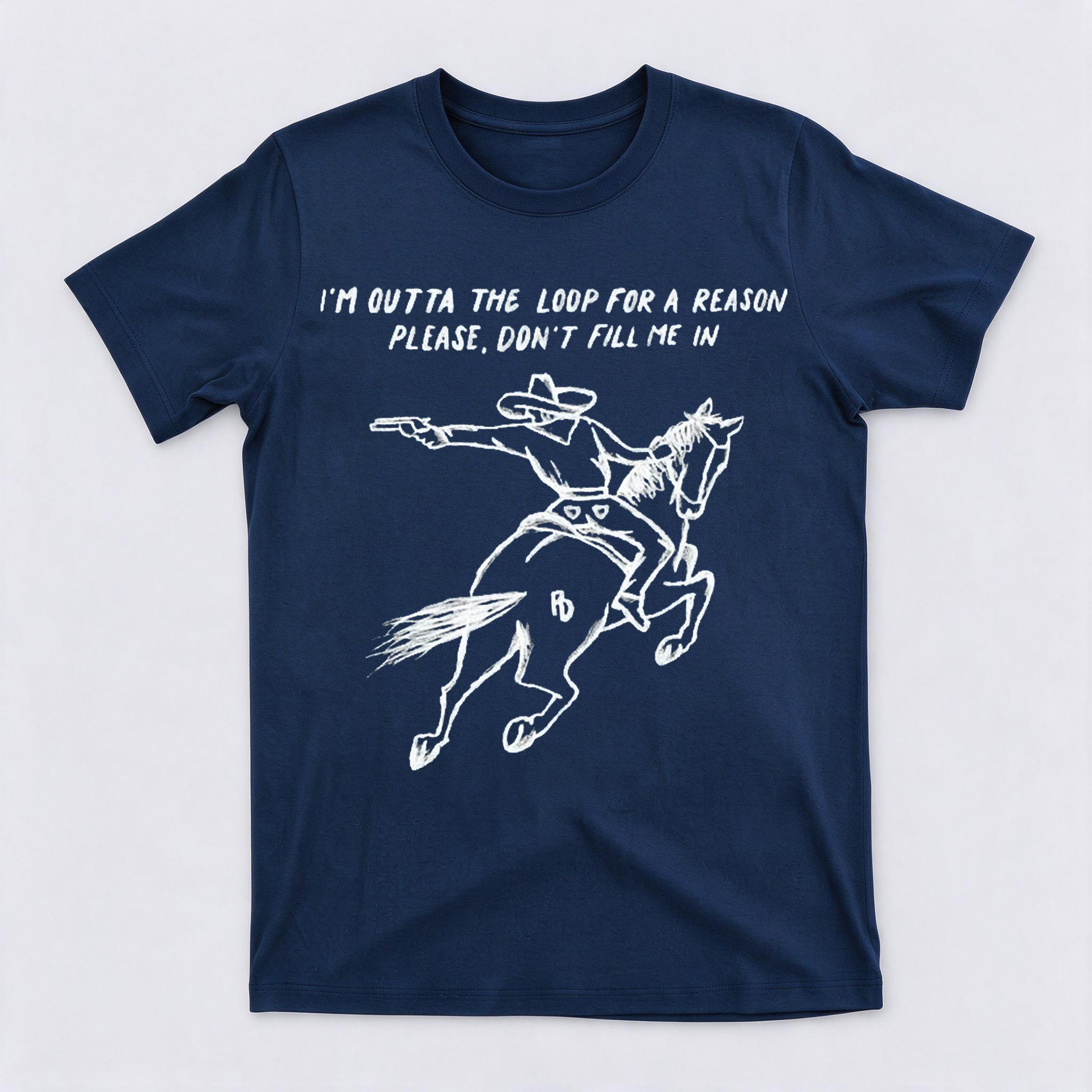 Western Outta The Loop Graphic Crewneck Short Sleeve T-Shirt