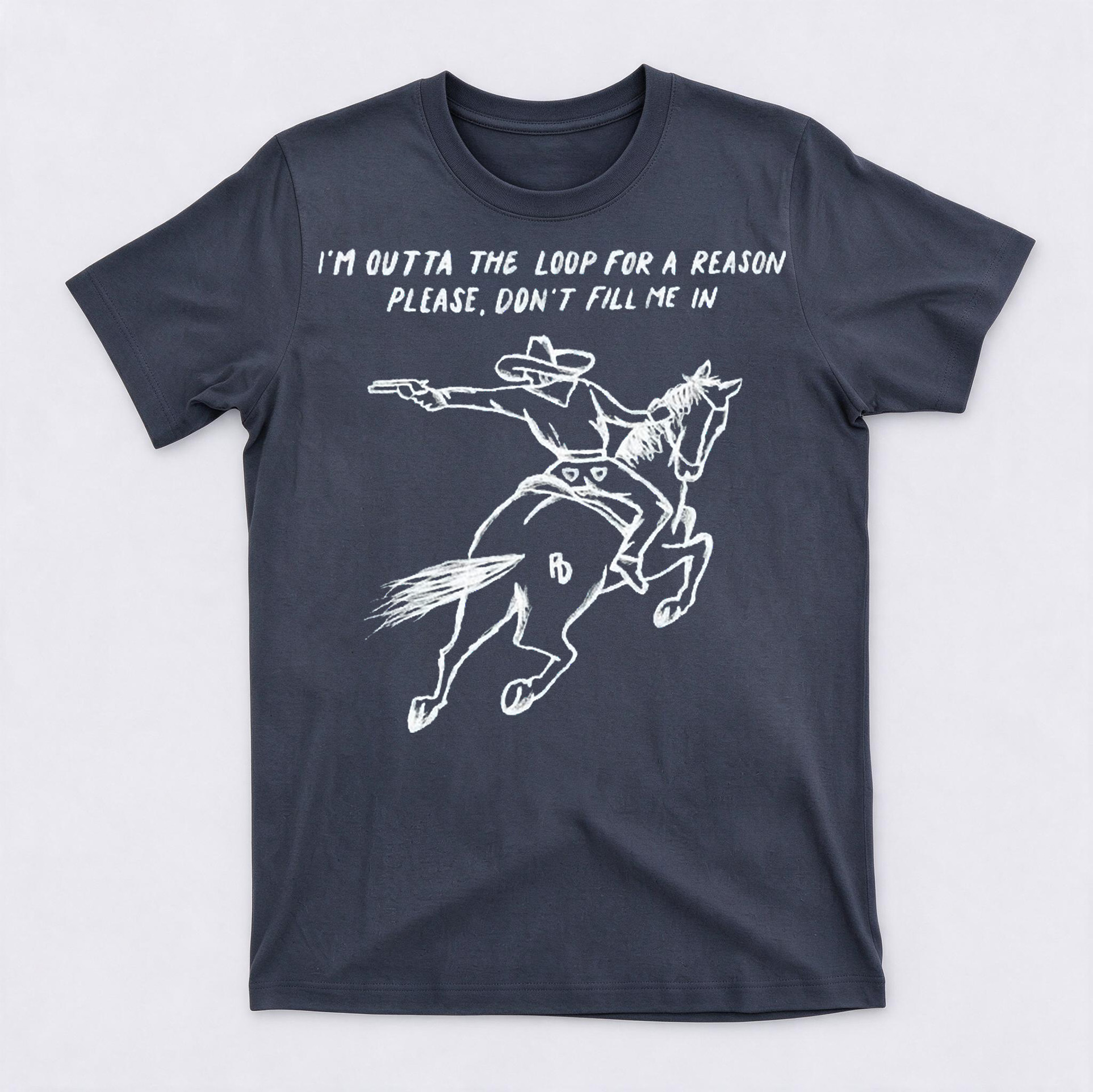 Western Outta The Loop Graphic Crewneck Short Sleeve T-Shirt
