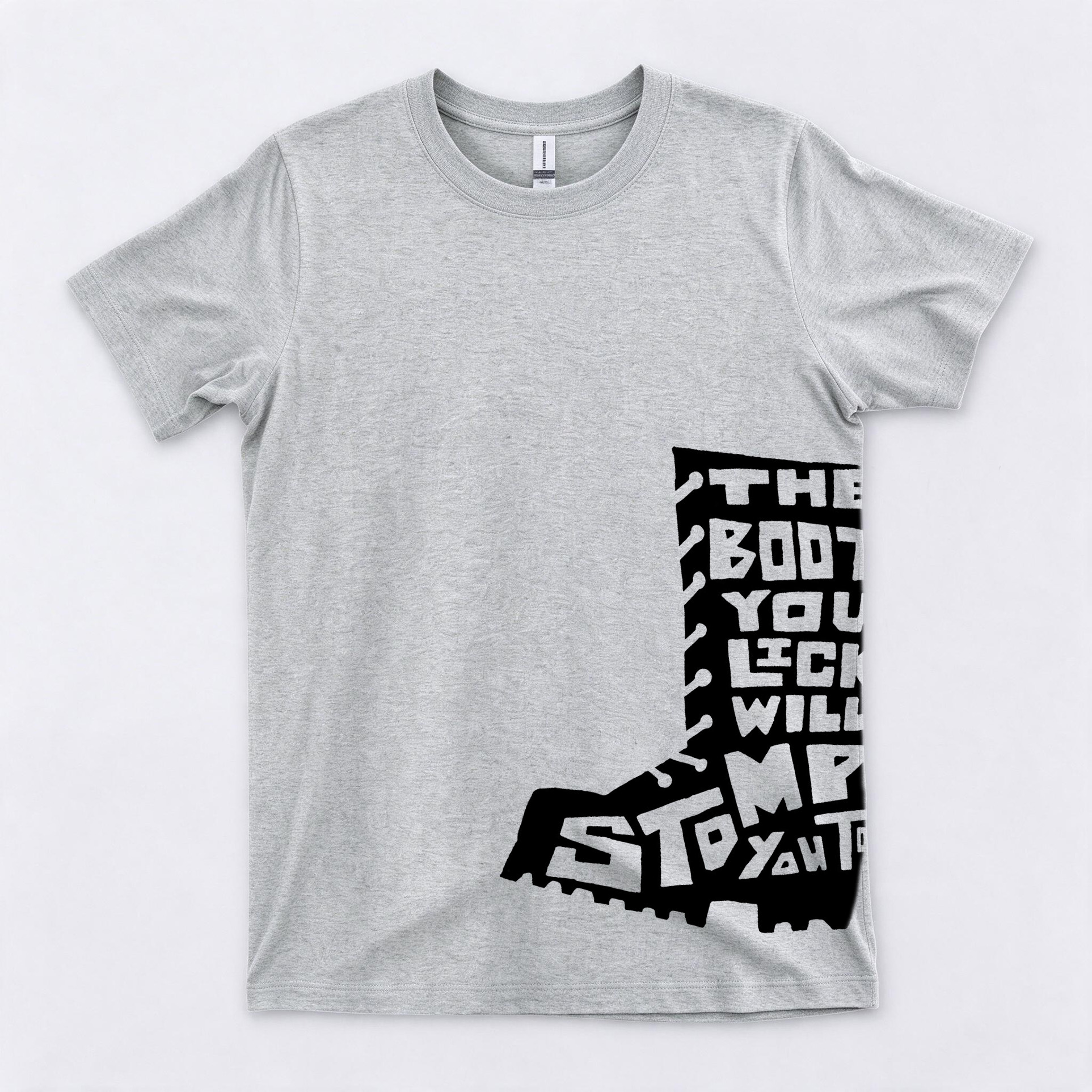 Vintage The Boots You Lick Graphic Crewneck Short Sleeve T-Shirt