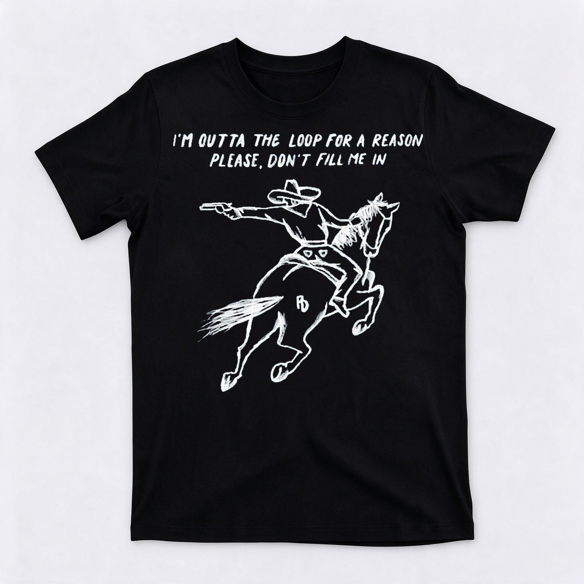 Western Outta The Loop Graphic Crewneck Short Sleeve T-Shirt