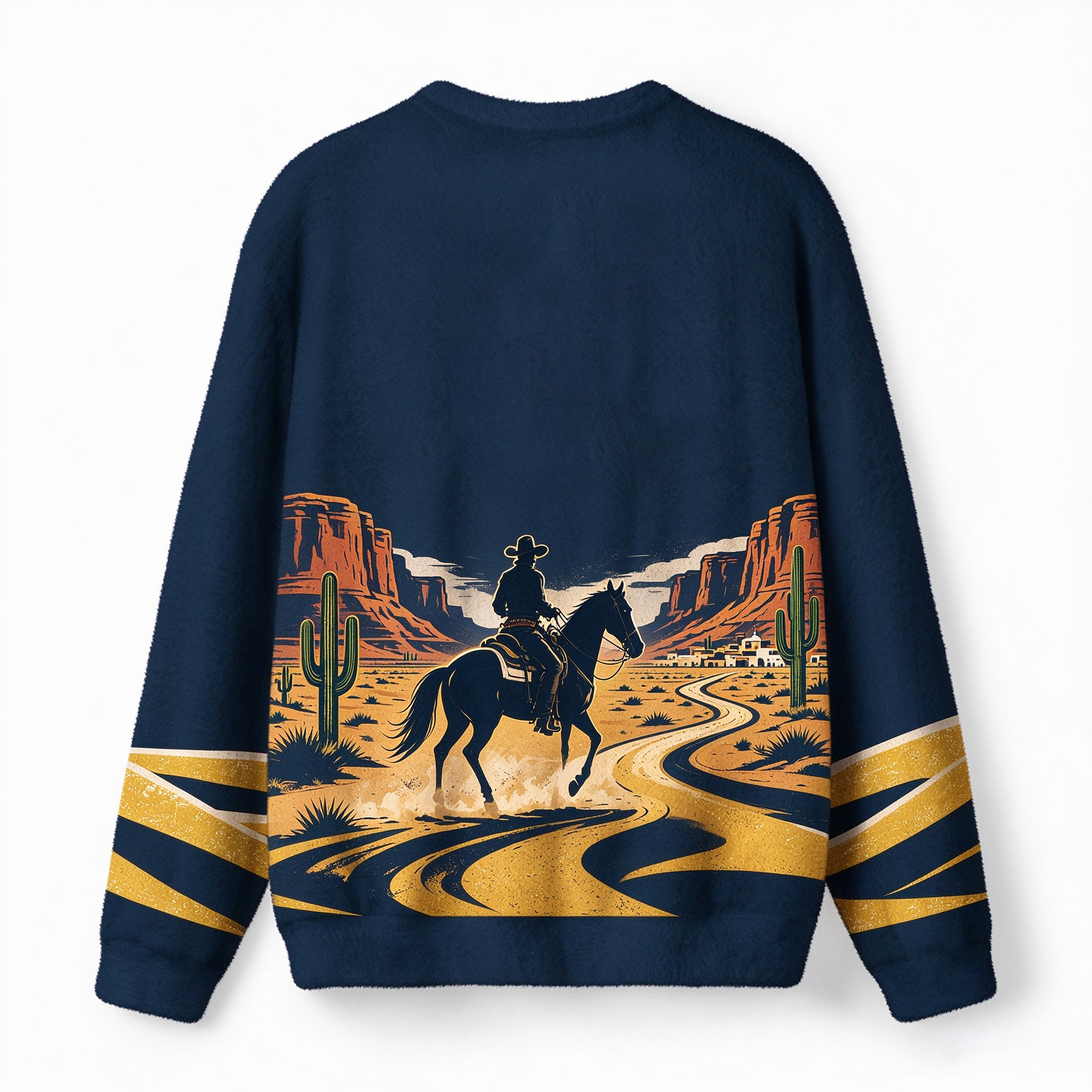 Cowboy Ugly Christmas Sweater, Merry Rodeo Sweater