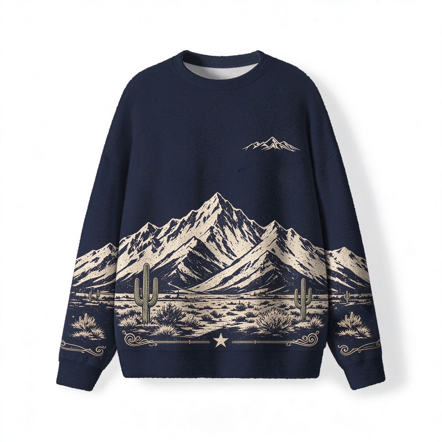 Cowboy Ugly Christmas Sweater, Merry Rodeo Sweater