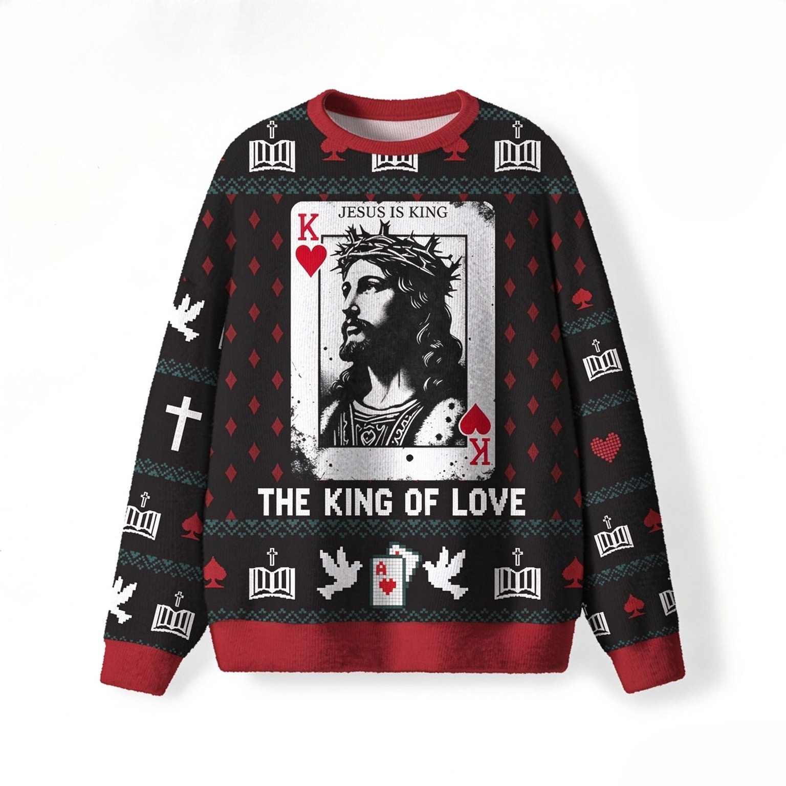 Cowboy Ugly Christmas Sweater, Merry Rodeo Sweater