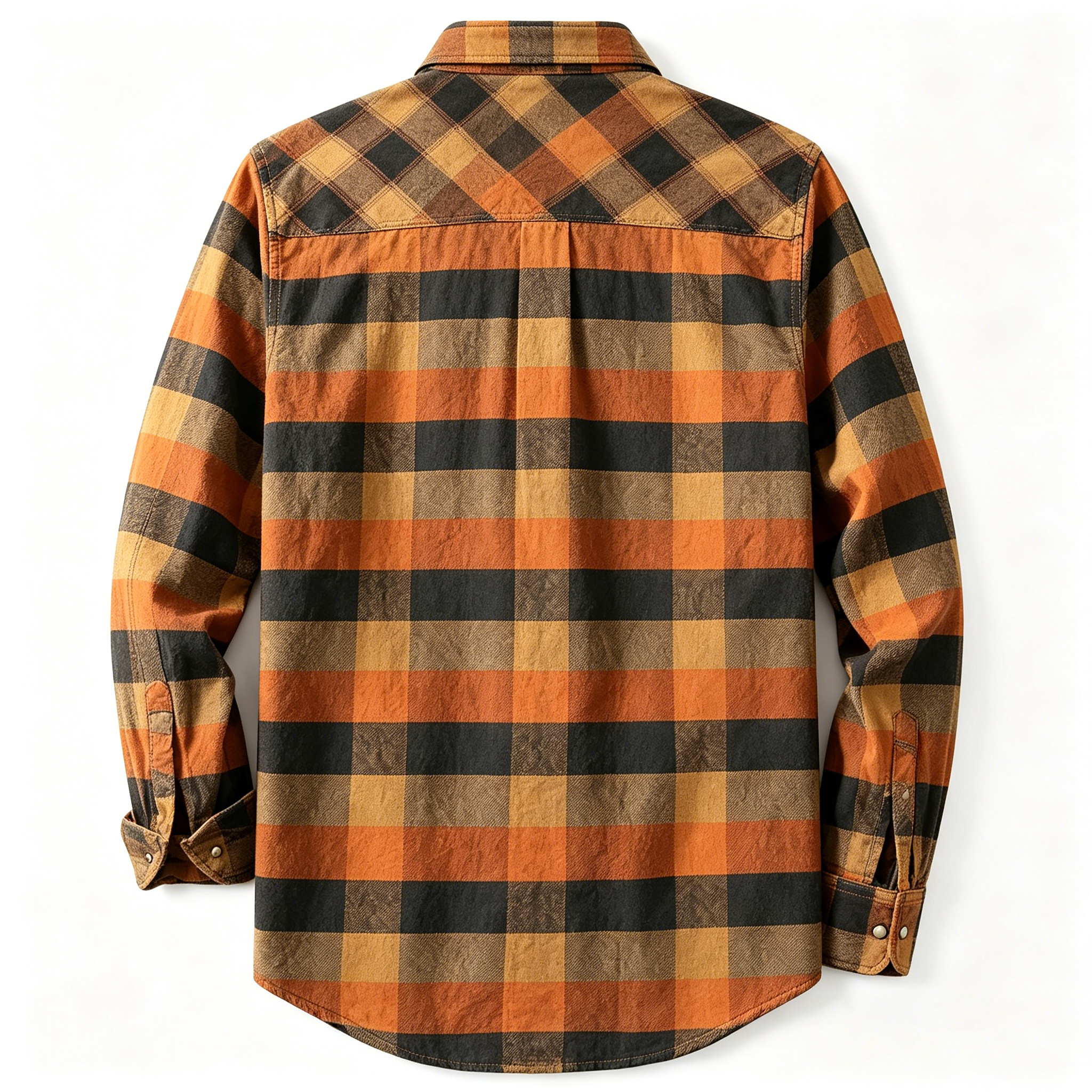 Men's Western Plaid Shirt – Lightweight Vintage Cowboy Shirt  