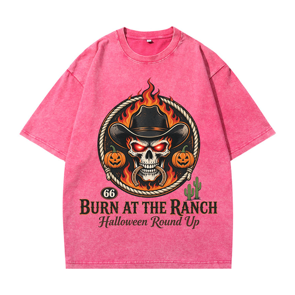 Retro Halloween Greeting T-Shirt / Western-Style Halloween T-Shirt
