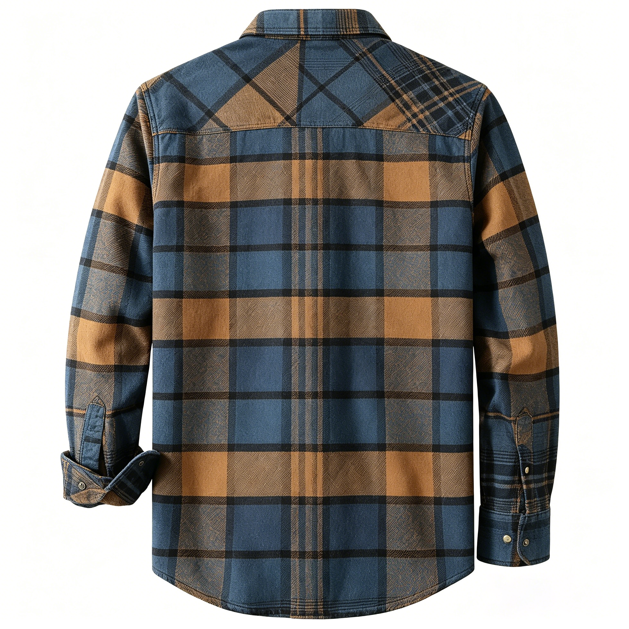 Men's Western Plaid Shirt – Lightweight Vintage Cowboy Shirt  