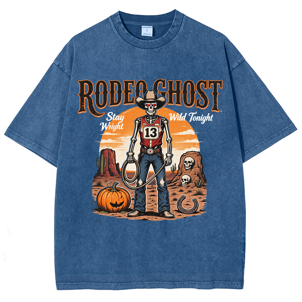 Retro Halloween Greeting T-Shirt / Western-Style Halloween T-Shirt
