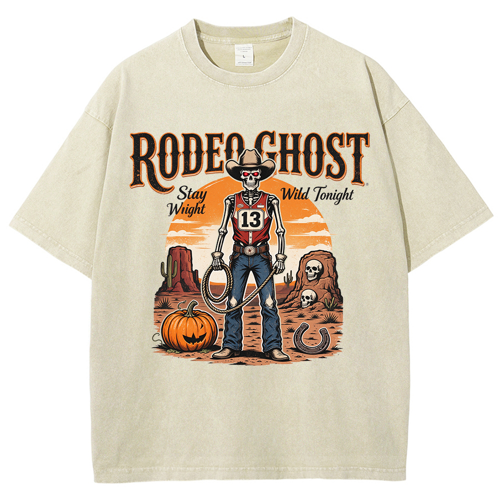 Retro Halloween Greeting T-Shirt / Western-Style Halloween T-Shirt