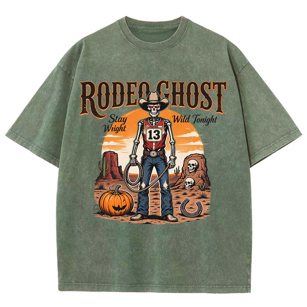 Retro Halloween Greeting T-Shirt / Western-Style Halloween T-Shirt