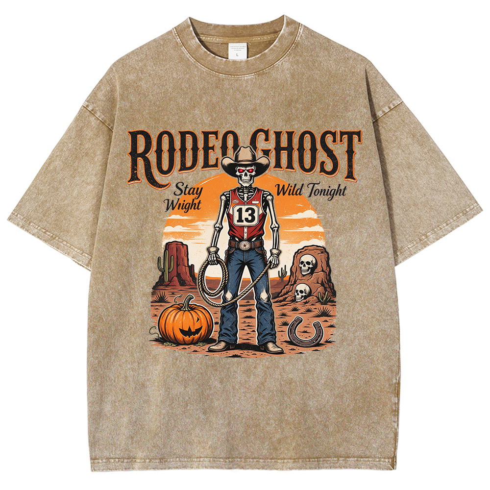 Retro Halloween Greeting T-Shirt / Western-Style Halloween T-Shirt