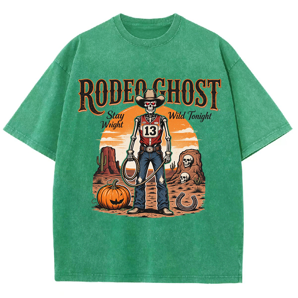 Retro Halloween Greeting T-Shirt / Western-Style Halloween T-Shirt