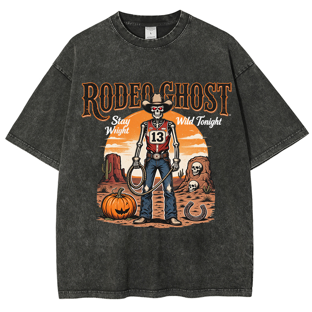 Retro Halloween Greeting T-Shirt / Western-Style Halloween T-Shirt