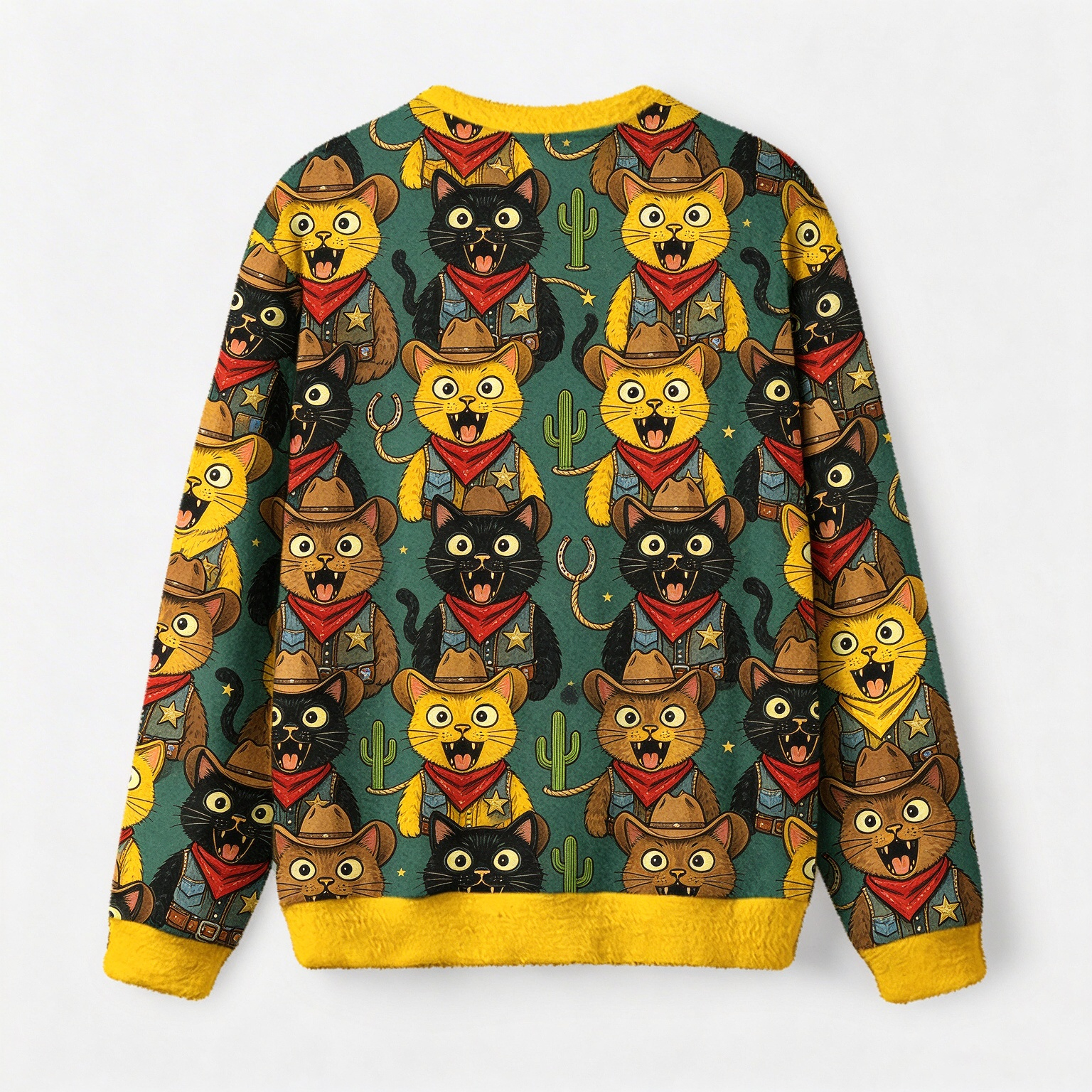 Cowboy Ugly Christmas Sweater, Merry Rodeo Sweater