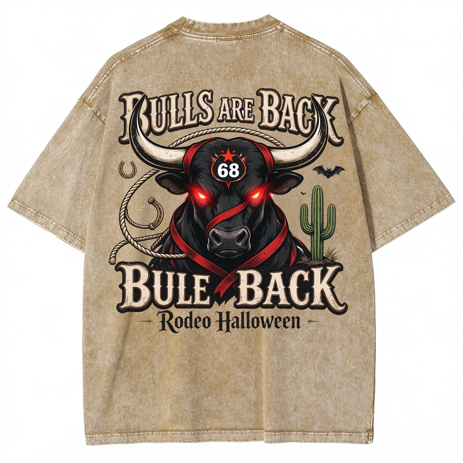 Retro Halloween Greeting T-Shirt / Western-Style Halloween T-Shirt