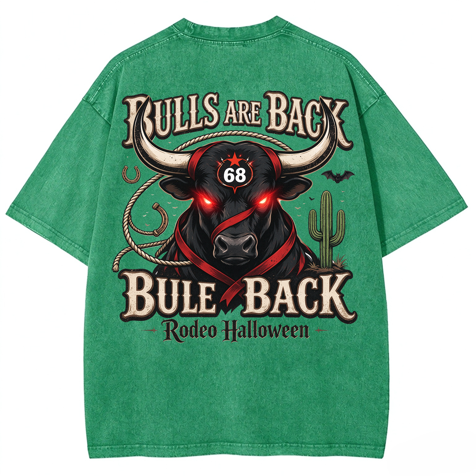 Retro Halloween Greeting T-Shirt / Western-Style Halloween T-Shirt