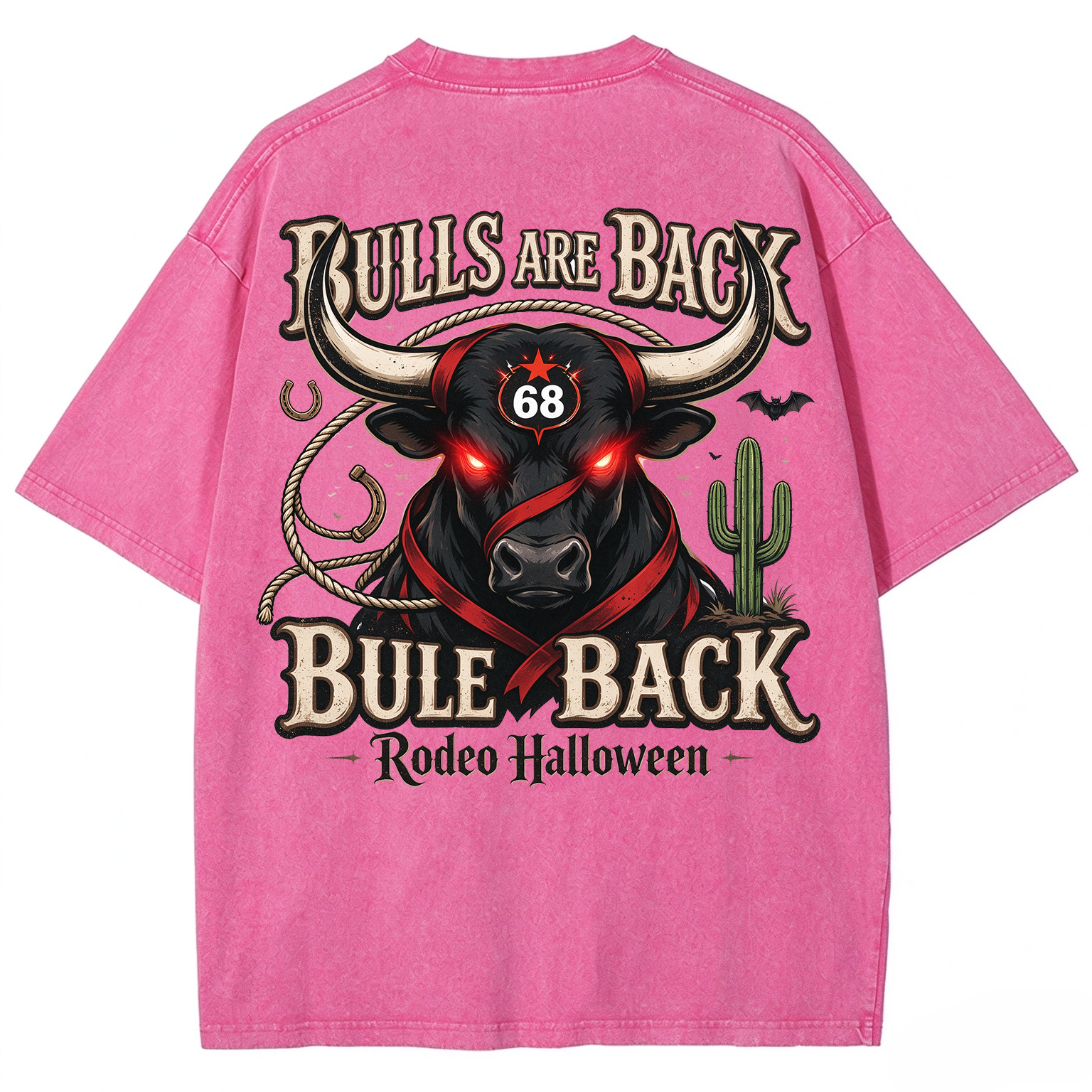 Retro Halloween Greeting T-Shirt / Western-Style Halloween T-Shirt