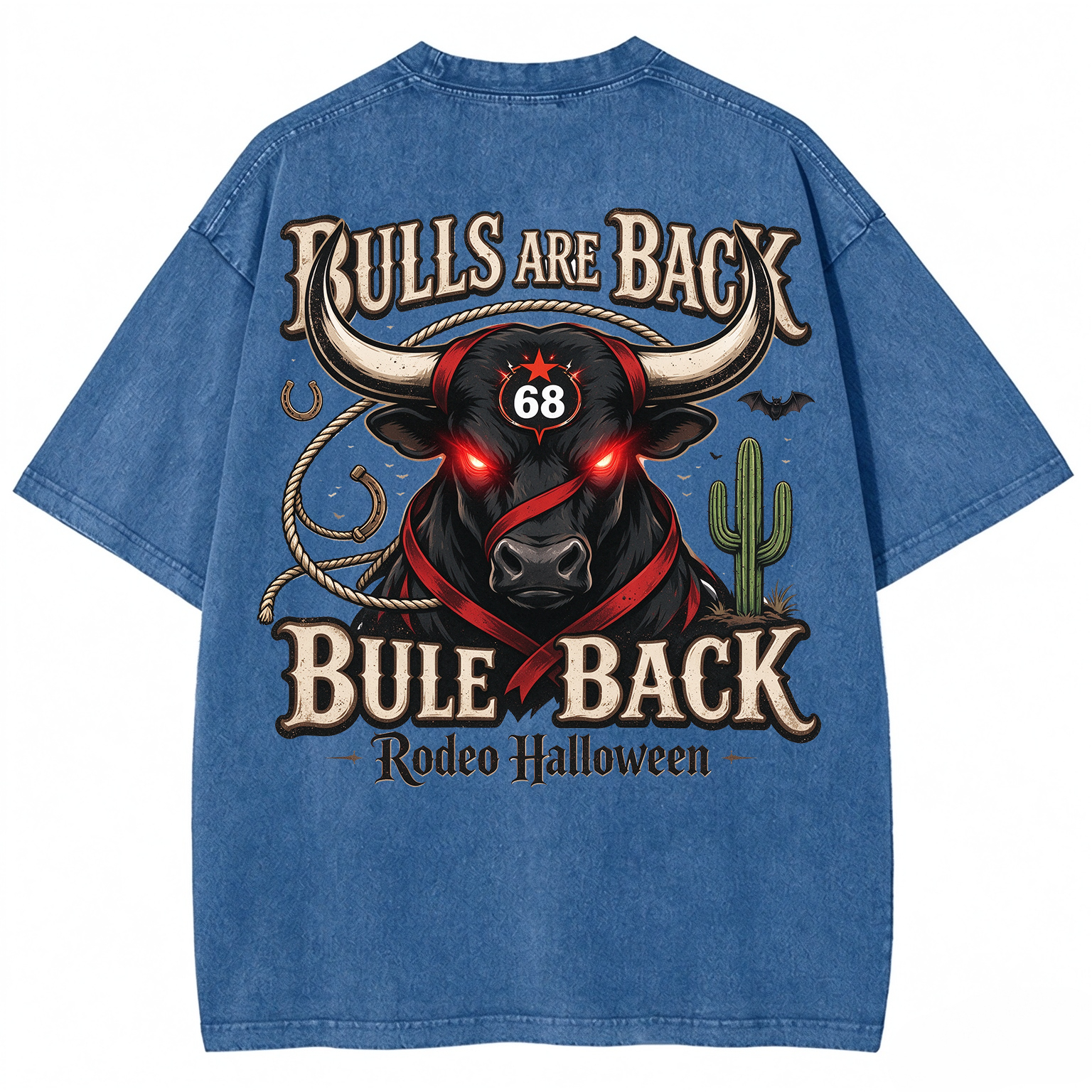 Retro Halloween Greeting T-Shirt / Western-Style Halloween T-Shirt