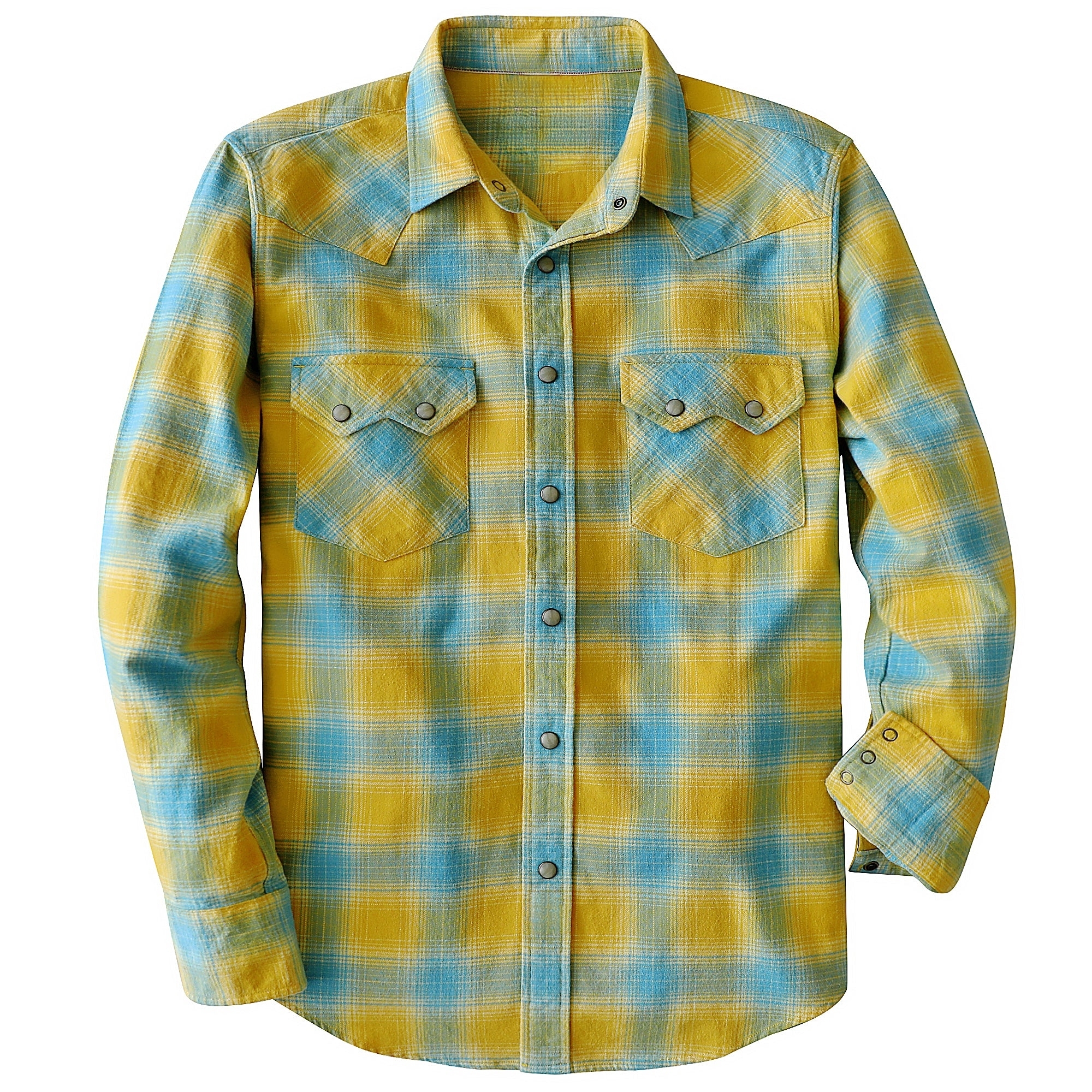 Women's Western Plaid Shirt – Lightweight Vintage Cowboy Shirt