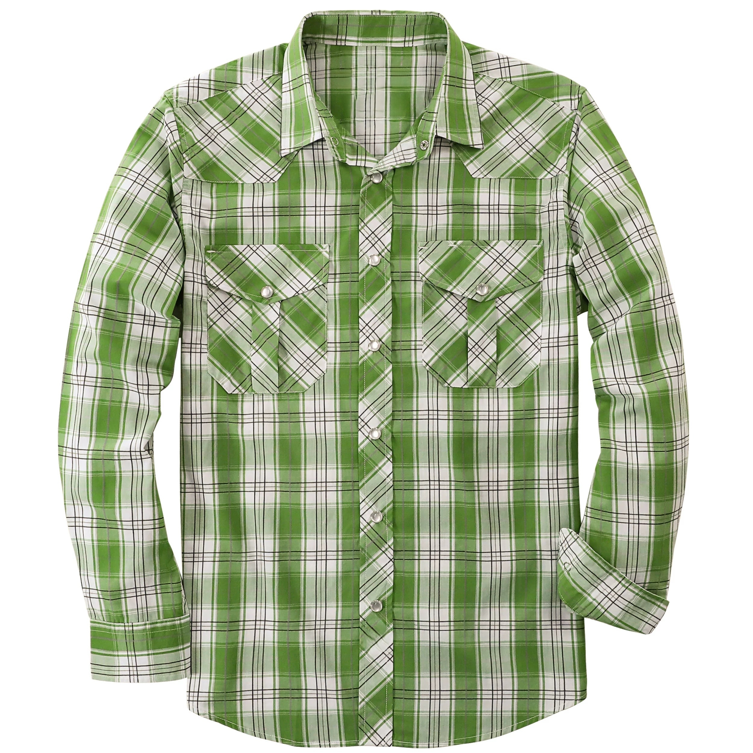 Men's Western Plaid Shirt – Lightweight Vintage Cowboy Shirt