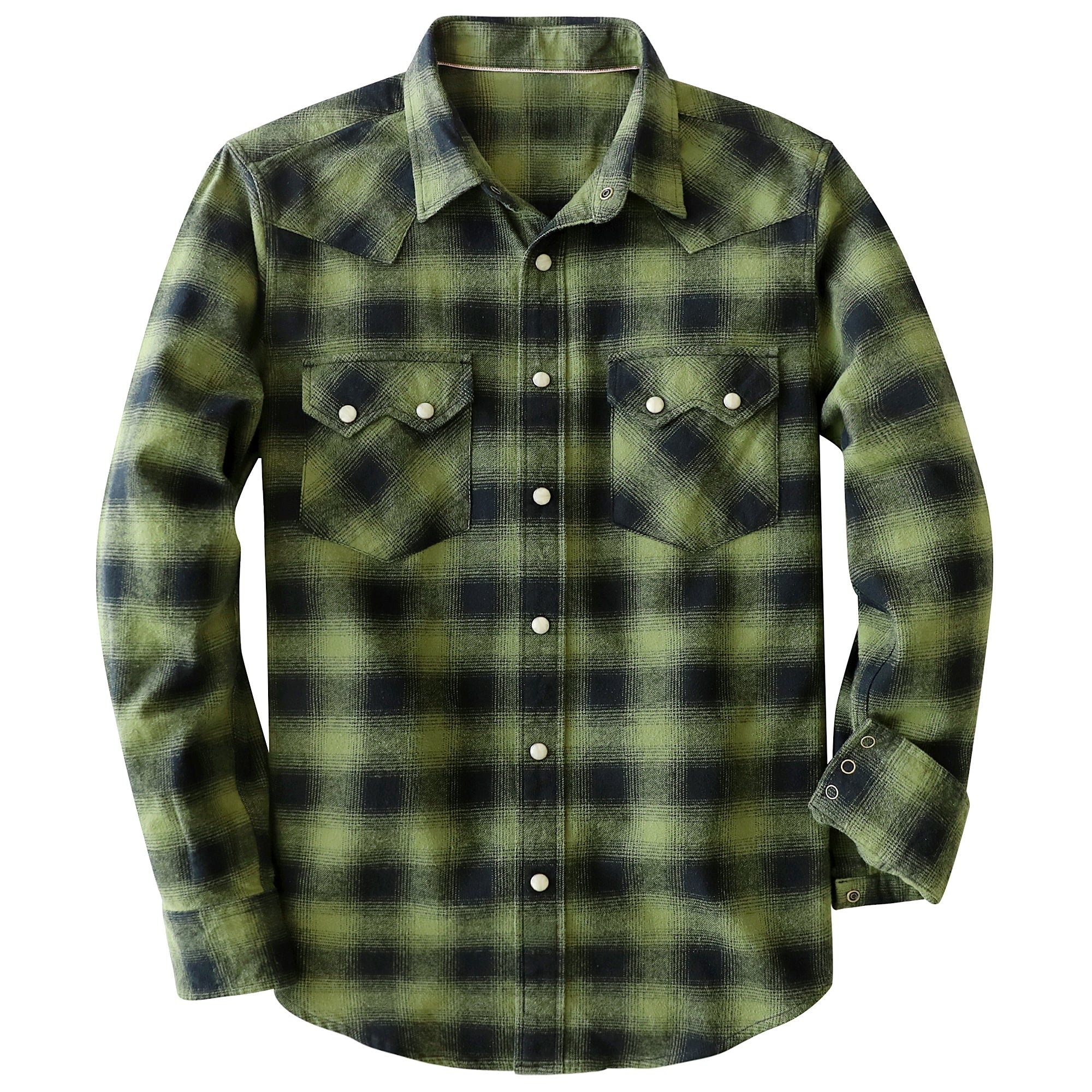 Men's Western Plaid Shirt – Lightweight Vintage Cowboy Shirt 