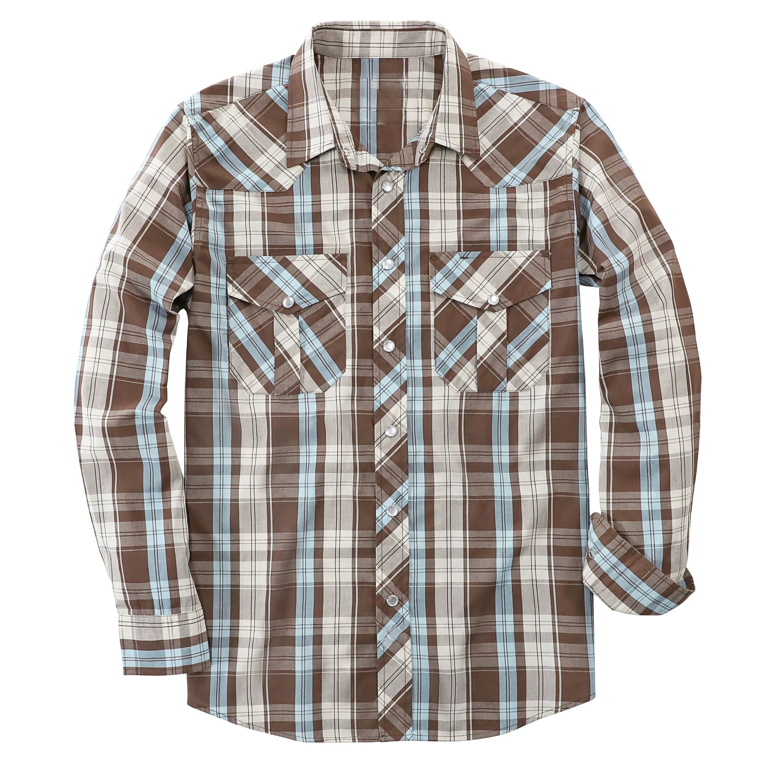 Women's Western Plaid Shirt – Lightweight Vintage Cowboy Shirt